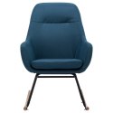  Fotel bujany, niebieski, tapicerowany tkaniną Lumarko!