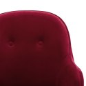  Fotel bujany, winna czerwień, tapicerowany aksamitem Lumarko!