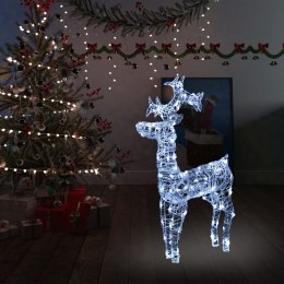  Świąteczna dekoracja, renifer, 90 diod LED, 60x16x100 cm, akryl Lumarko!