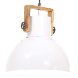  Industrialna lampa wisząca, 25 W, biała, okrągła, 40 cm, E27 Lumarko!