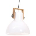 Industrialna lampa wisząca, 25 W, biała, okrągła, 40 cm, E27 Lumarko!