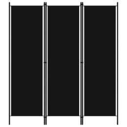  Parawan 3-panelowy, czarny, 150 x 180 cm Lumarko!