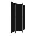  Parawan 3-panelowy, czarny, 150 x 180 cm Lumarko!