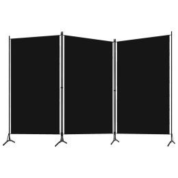 Lumarko Parawan 3-panelowy, czarny, 260 x 180 cm