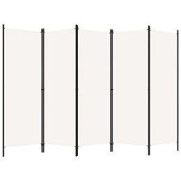  Parawan 5-panelowy, biały, 250 x 180 cm Lumarko!