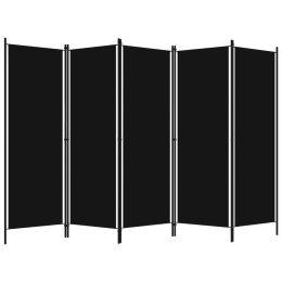  Parawan 5-panelowy, czarny, 250 x 180 cm Lumarko!