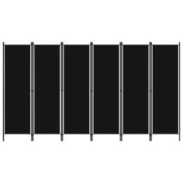 Lumarko Parawan 6-panelowy, czarny, 300 x 180 cm
