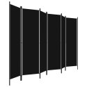  Parawan 6-panelowy, czarny, 300 x 180 cm Lumarko!