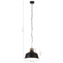  Industrialna lampa wisząca, 32 cm, czarna, E27 Lumarko!
