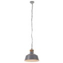 Industrialna lampa wisząca, 32 cm, szara, E27 Lumarko!