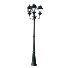  Stojąca lampa ogrodowa 3-ramienna, 230 cm, ciemnozielona/czarna Lumarko!