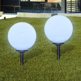  Zewnętrzne lampy solarne LED w kształcie kuli, 30 cm, 2 szt. Lumarko!