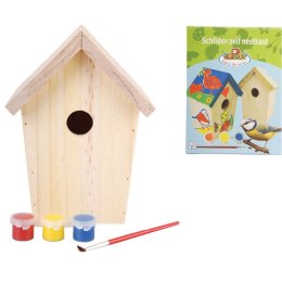 Lumarko DIY domek dla ptaszków z farbą 14,8x11,7x20 cm KG145