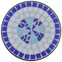  Mozaikowy stolik boczny, niebiesko-biały Lumarko!
