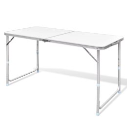  Składany, aluminiowy stół kempingowy z regulacją wysokości 120 x 60 cm Lumarko!