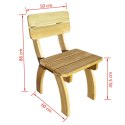 Krzesło z oparciem z drewna sosnowego Lumarko!