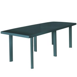  Stół ogrodowy, zielony, 210 x 96 x 72 cm, plastikowy Lumarko!