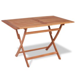  Składany stół ogrodowy, 120x70x75 cm, lite drewno tekowe Lumarko!