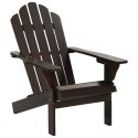  Fotel ogrodowy z podnóżkiem, drewniany, brązowy Lumarko!
