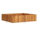  Podwyższona donica ogrodowa 100x100x25 cm, lite drewno akacjowe Lumarko!