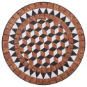  Mozaikowy stolik bistro, brązowy, 60 cm, ceramiczny Lumarko!