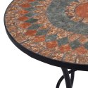  Mozaikowy stolik bistro, pomarańczowo-szary, 60 cm, ceramiczny Lumarko!