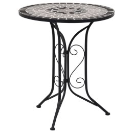  Mozaikowy stolik bistro, szary, 61 cm, ceramiczny