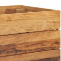  Podwyższona donica 100x40x72 cm, drewno tekowe z odzysku i stal Lumarko!