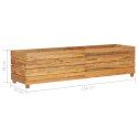  Podwyższona donica 150x40x38 cm drewno tekowe z odzysku i stal Lumarko!