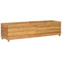  Podwyższona donica 150x40x38 cm drewno tekowe z odzysku i stal Lumarko!