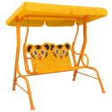  Huśtawka dla dzieci, żółta, 115x75x110 cm, tkanina Lumarko!
