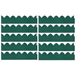 Lumarko Obrzeża trawnikowe, 10 szt., zielone, 65x15 cm, PP