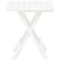  Składany stolik ogrodowy, biały, 45x43x50 cm, plastikowy Lumarko!