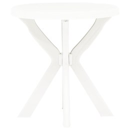  Stolik bistro, biały, Ø70 cm, plastikowy Lumarko!
