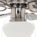  Zdobiony wentylator sufitowy z lampą, 82 cm, ciemnobrązowy Lumarko!