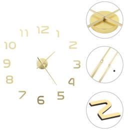 Lumarko Zegar ścienny 3D, nowoczesny design, 100 cm, XXL, złoty
