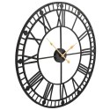  Zegar ścienny vintage z mechanizmem kwarcowym, metal, 60cm, XXL Lumarko!