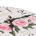  Zegar ścienny w stylu vintage, kwiat, 30 cm Lumarko!