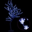  Drzewko świecące na niebiesko, 128 LED, kwiat wiśni, 120 cm Lumarko!