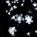  Drzewko z lampkami, 200 LED, zimny biały, kwiat wiśni 180 cm Lumarko!