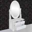  Toaletka z obrotowym, owalnym lustrem, MDF Lumarko!