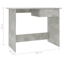  Biurko, szarość betonu, 100x50x76 cm, płyta wiórowa Lumarko!