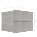  Szafka nocna, betonowy szary, 40 x 30 x 30 cm, płyta wiórowa Lumarko!