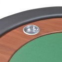  Stół do pokera dla 10 graczy z tacą na żetony, zielony Lumarko!