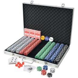  Zestaw do gry w pokera 1000 żetonów, aluminium Lumarko!