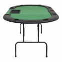  Składany, owalny stół do pokera dla 9 graczy, zielony Lumarko!