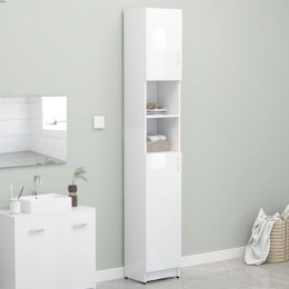 Lumarko Szafka łazienkowa, biały z połyskiem, 32x25,5x190 cm, płyta