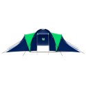  Namiot turystyczny 9-osobowy, niebiesko-zielony Lumarko!
