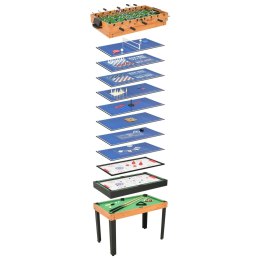 Lumarko Stół do gier 15-w-1, 121x61x82 cm, klon