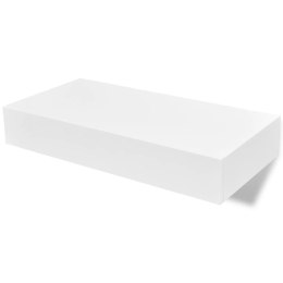  Półki wiszące z szufladami, 2 szt., białe, 48 cm Lumarko!